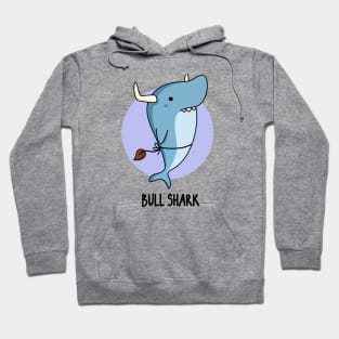 Bull Shark Funny Animal Pun Hoodie